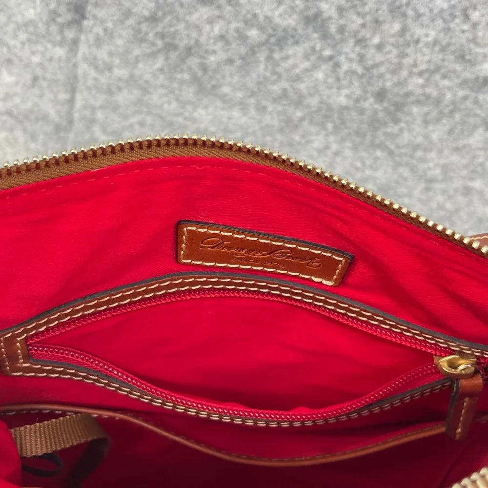 Dooney & Bourke Crossbody Bag Women Small Brown Pebble Leather shoulder Purse